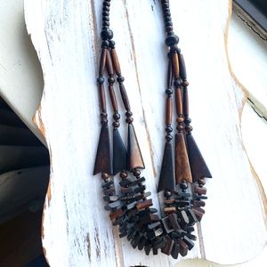 FREE WITH ANY PURCHASE 🥳3 for $16🥳Brazilian wooden necklace. Unique bohemian